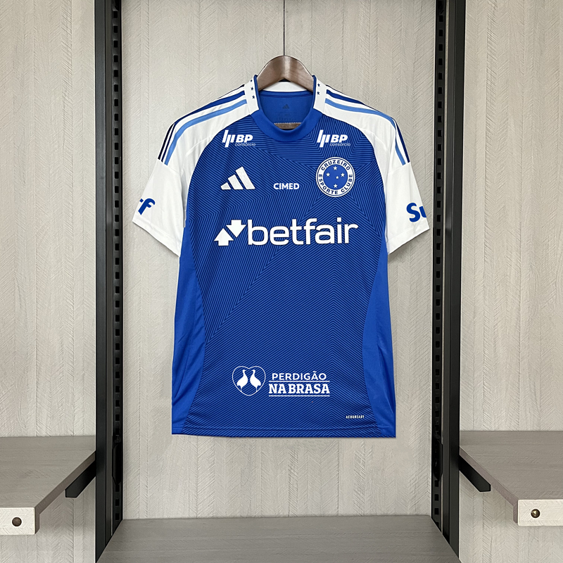 Camisa Cruzeiro 25/26 - Torcedor + Patrocínios