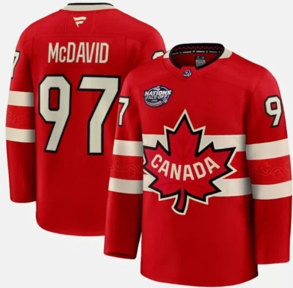 Jersey Canadá 4Nations Face-Off McDAVID